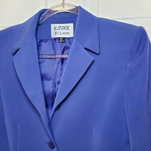 Kasper 2 piece ASL Pant suit Petite Sz 4P - Picture 2 of 12